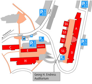 Lageplan Campus Hangstraße