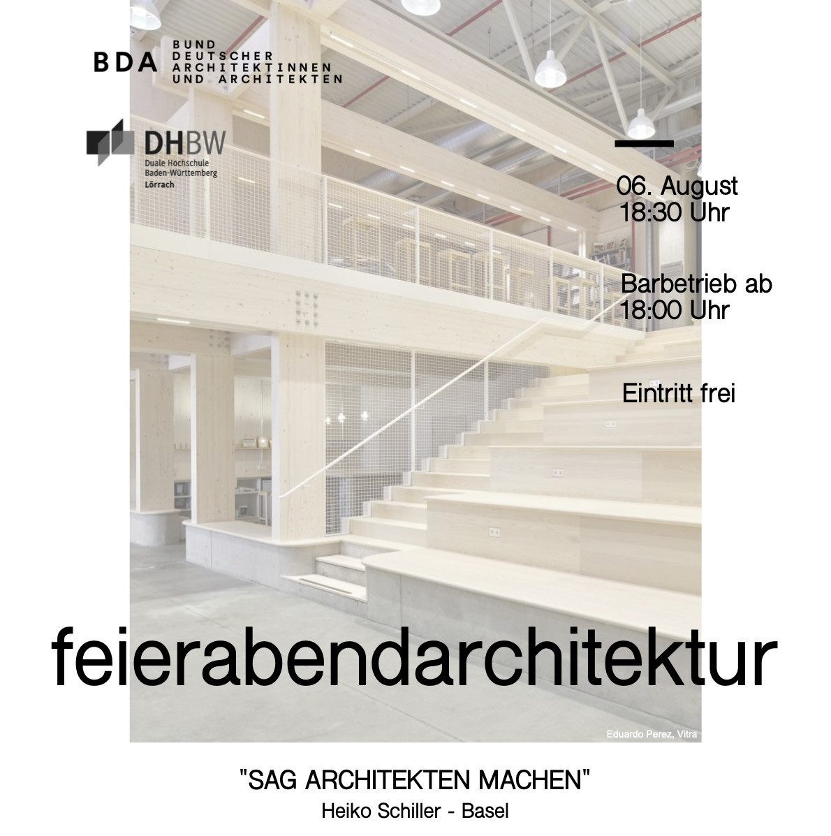 Flyer feierabendarchitektur SAG Architektur