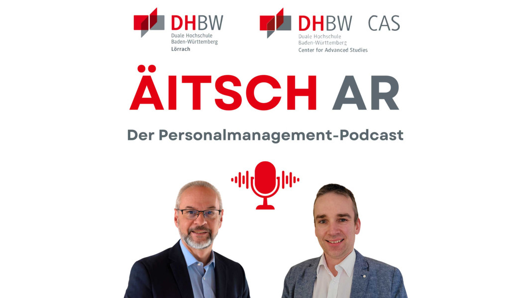 Podcast Cover "Äitsch Ar"-Personalmanagement mit Prof. Dr. Schirmer und Prof. Dr. Glökler