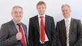 Dr. Martin Potgeter (Mitte) mit den beiden Organisatoren der Gesprächsreihe Prof. Dr. Frank Andreas Krone (l.), Prof. Dr. Joachim Wölle (r.)